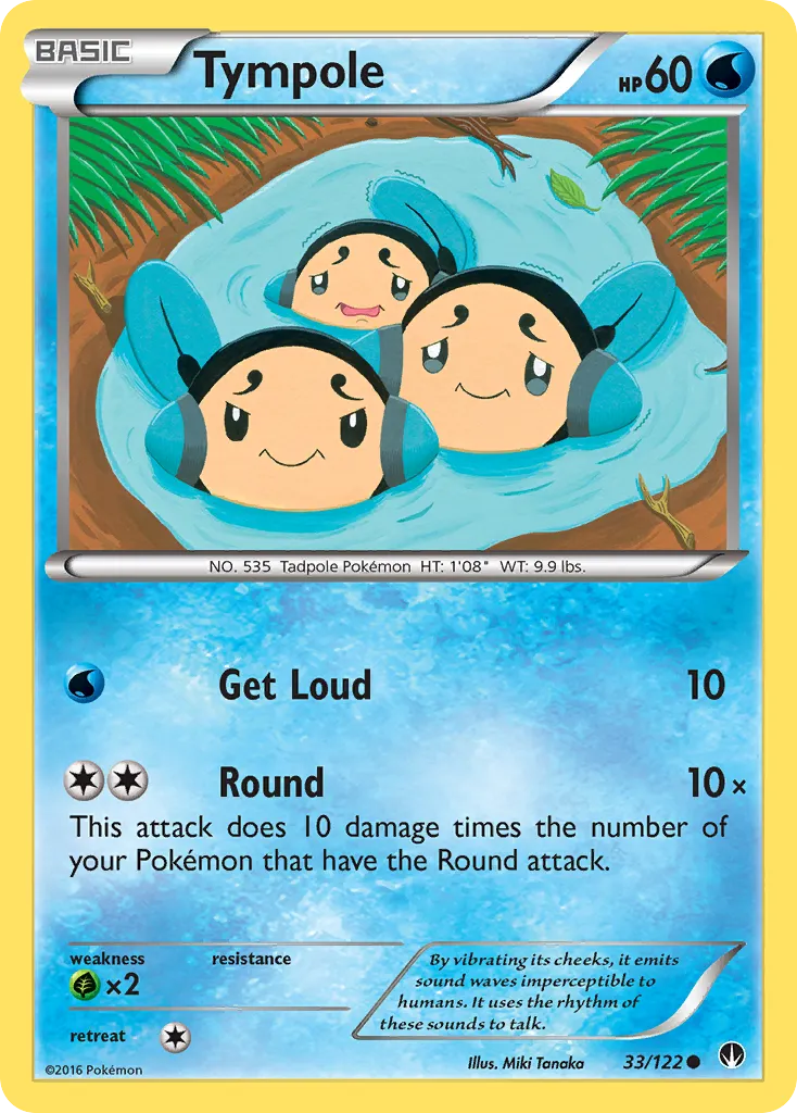 2016 BREAKpoint Tympole Common #033/122 Common card image
