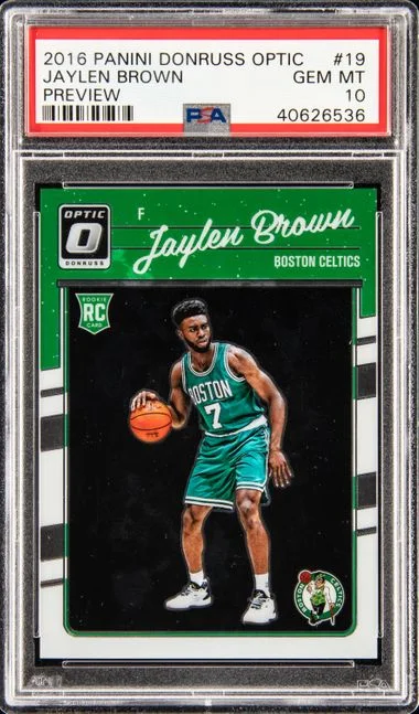 2016 Donruss Optic Jaylen Brown Preview #19 card image