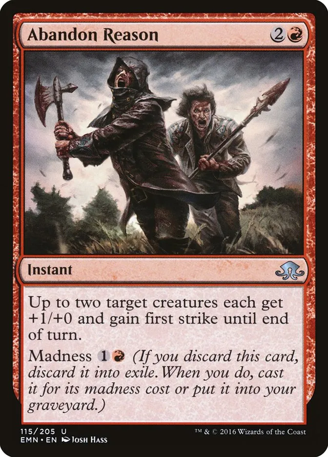 2016 Eldritch Moon Abandon Reason uncommon #115 unlisted card image