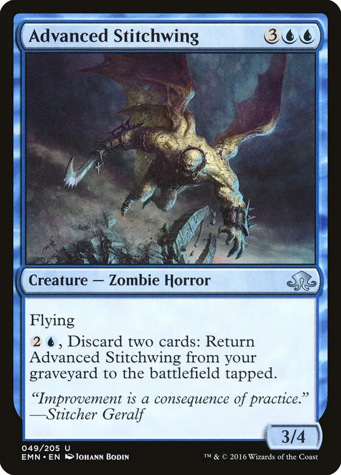 2016 Eldritch Moon Advanced Stitchwing uncommon #49 unlisted card image