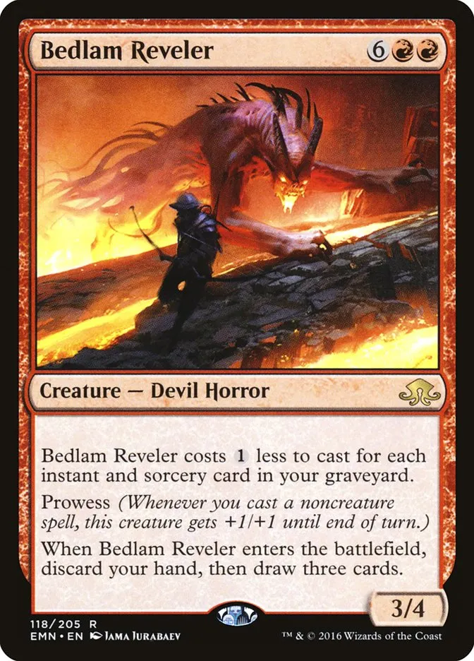 2016 Eldritch Moon Bedlam Reveler rare #118 unlisted card image