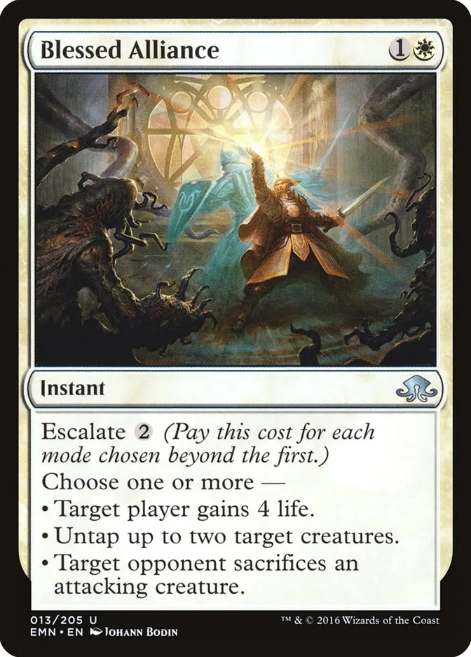 2016 Eldritch Moon Blessed Alliance uncommon #13 unlisted card image