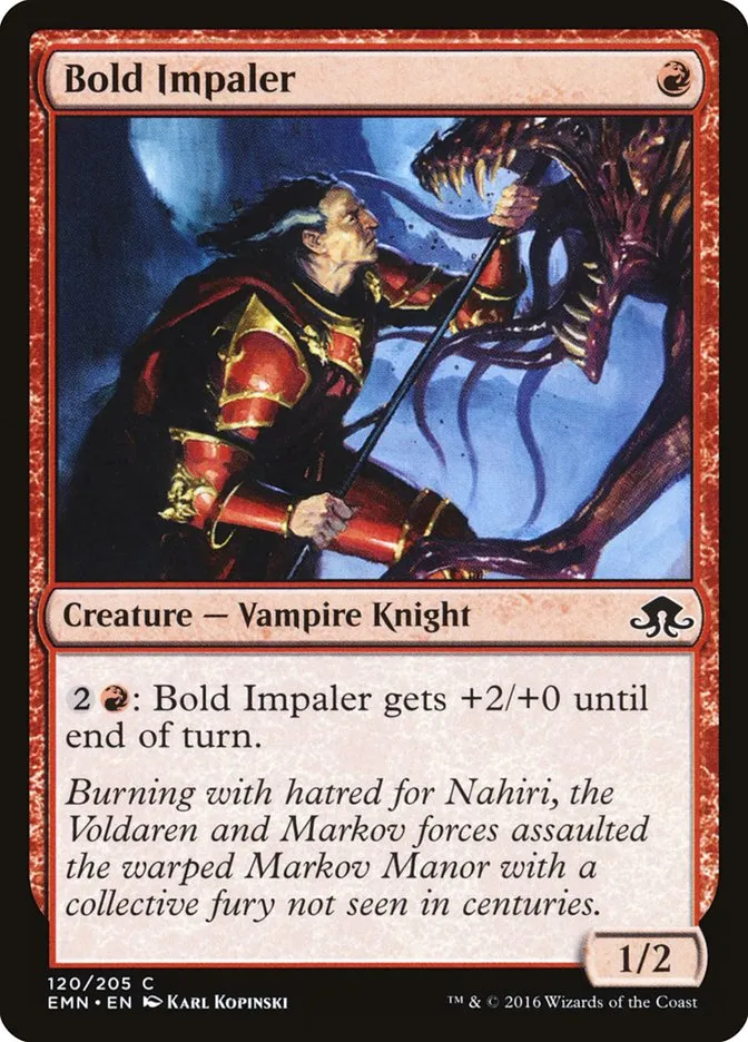 2016 Eldritch Moon Bold Impaler common #120 unlisted card image