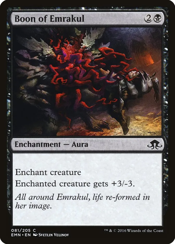 2016 Eldritch Moon Boon of Emrakul common #81 unlisted card image