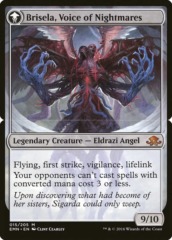 2016 Eldritch Moon Brisela, Voice of Nightmares mythic #15b unlisted card image