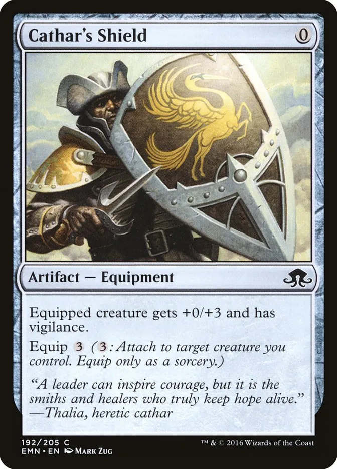 2016 Eldritch Moon Cathar's Shield common #192 unlisted card image