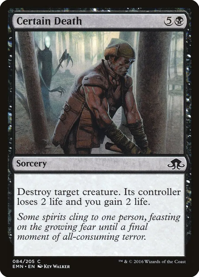 2016 Eldritch Moon Certain Death common #84 unlisted card image