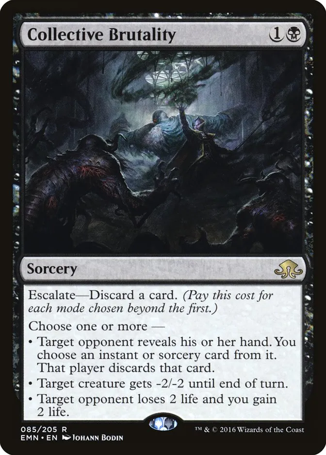2016 Eldritch Moon Collective Brutality rare #85 unlisted card image