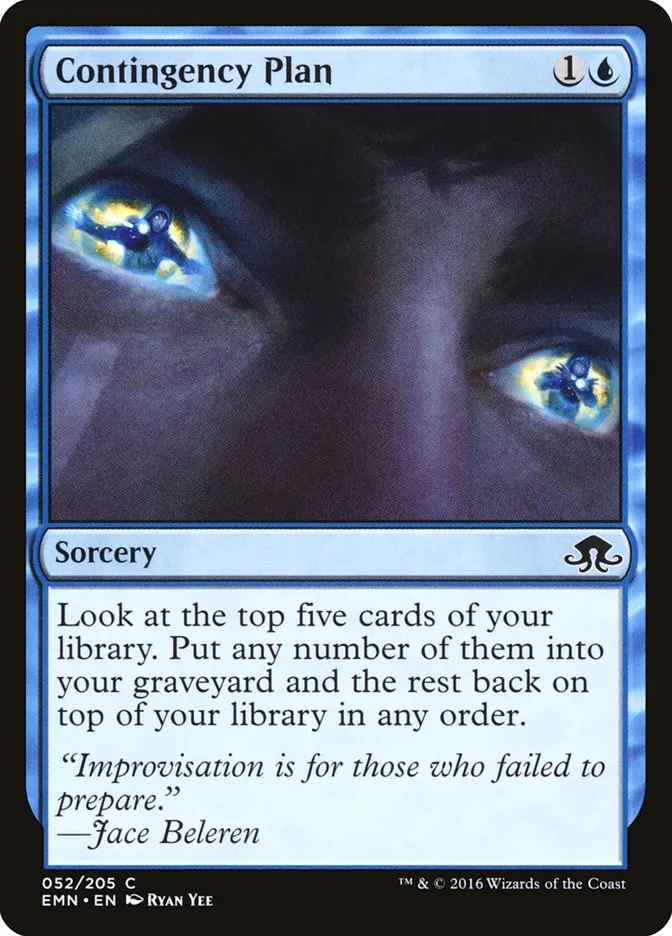 2016 Eldritch Moon Contingency Plan common #52 unlisted card image
