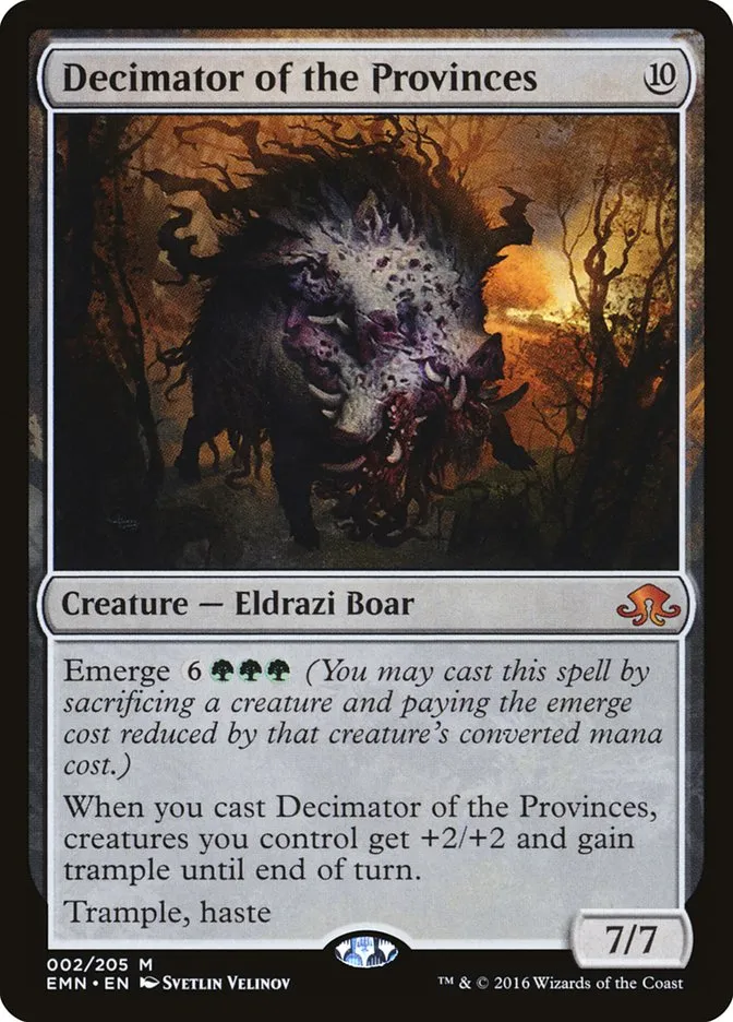 2016 Eldritch Moon Decimator of the Provinces mythic #2 unlisted card image