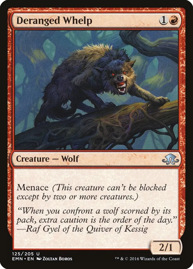 2016 Eldritch Moon Deranged Whelp uncommon #125 unlisted card image