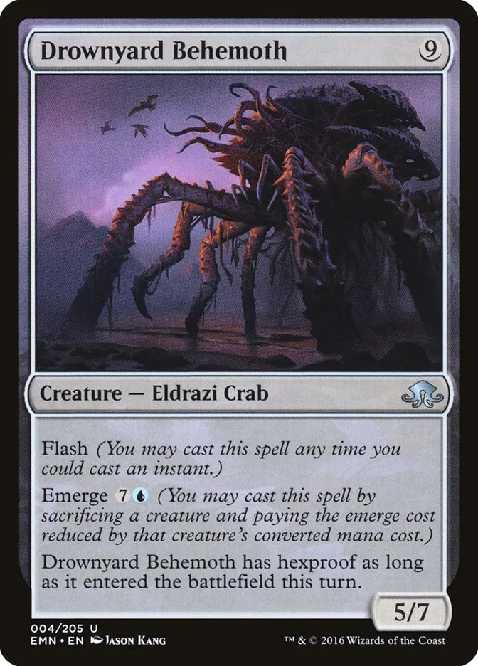 2016 Eldritch Moon Drownyard Behemoth uncommon #4 unlisted card image
