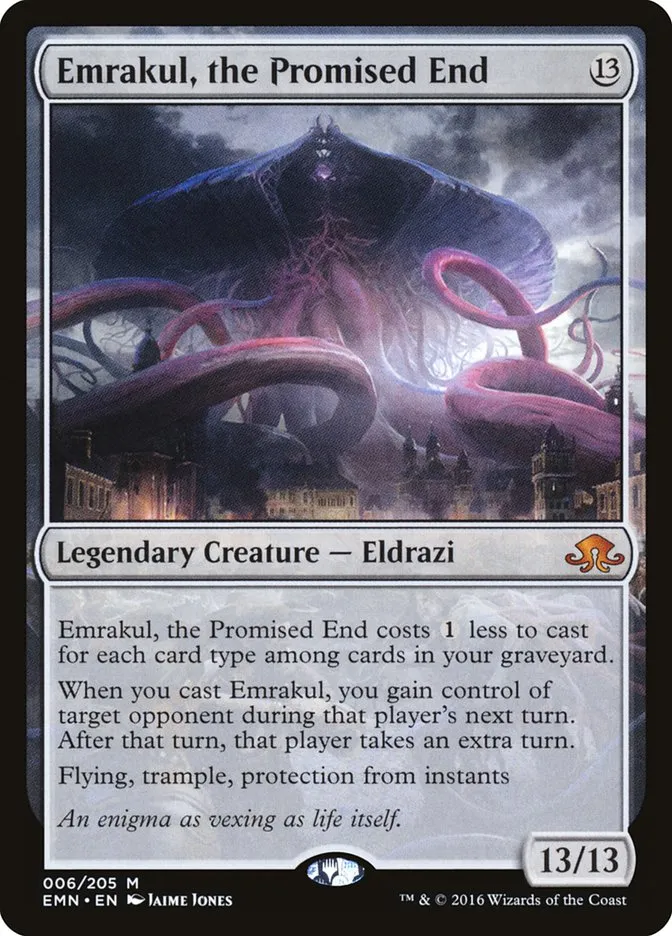 2016 Eldritch Moon Emrakul, the Promised End mythic #6 unlisted card image