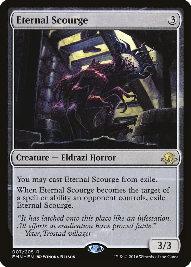2016 Eldritch Moon Eternal Scourge rare #7 unlisted card image