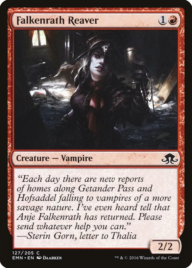 2016 Eldritch Moon Falkenrath Reaver common #127 unlisted card image