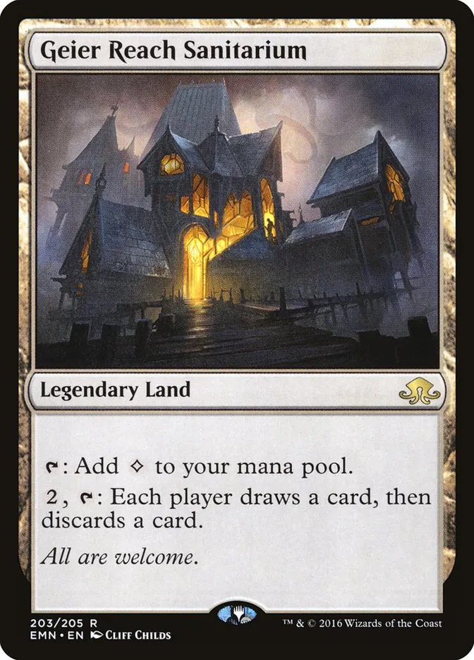 2016 Eldritch Moon Geier Reach Sanitarium rare #203 unlisted card image