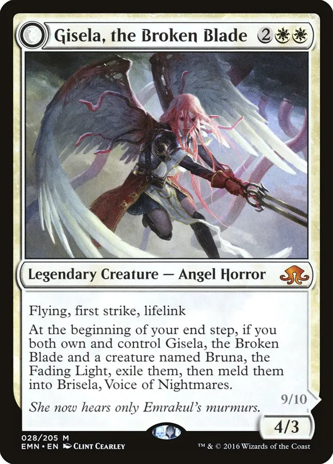 2016 Eldritch Moon Gisela, the Broken Blade mythic #28 unlisted card image