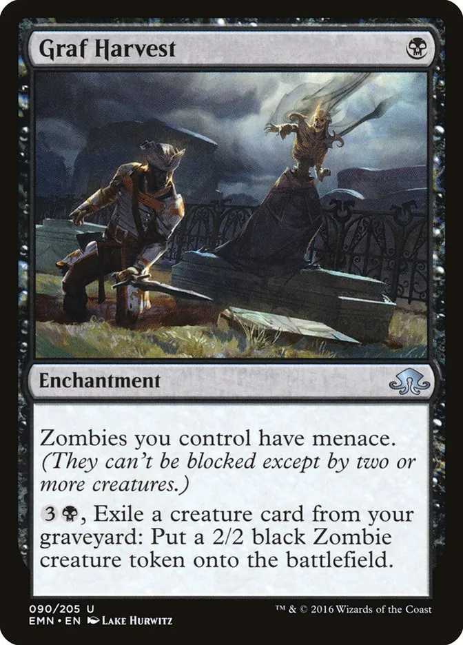2016 Eldritch Moon Graf Harvest uncommon #90 unlisted card image