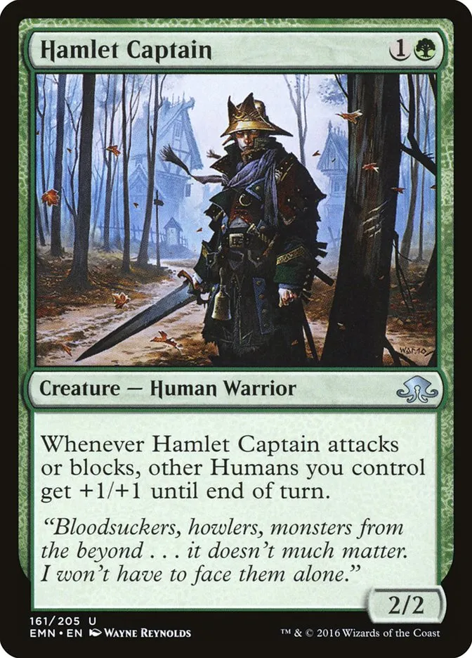 2016 Eldritch Moon Hamlet Captain uncommon #161 unlisted card image