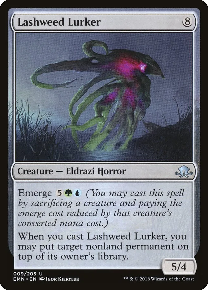 2016 Eldritch Moon Lashweed Lurker uncommon #9 unlisted card image