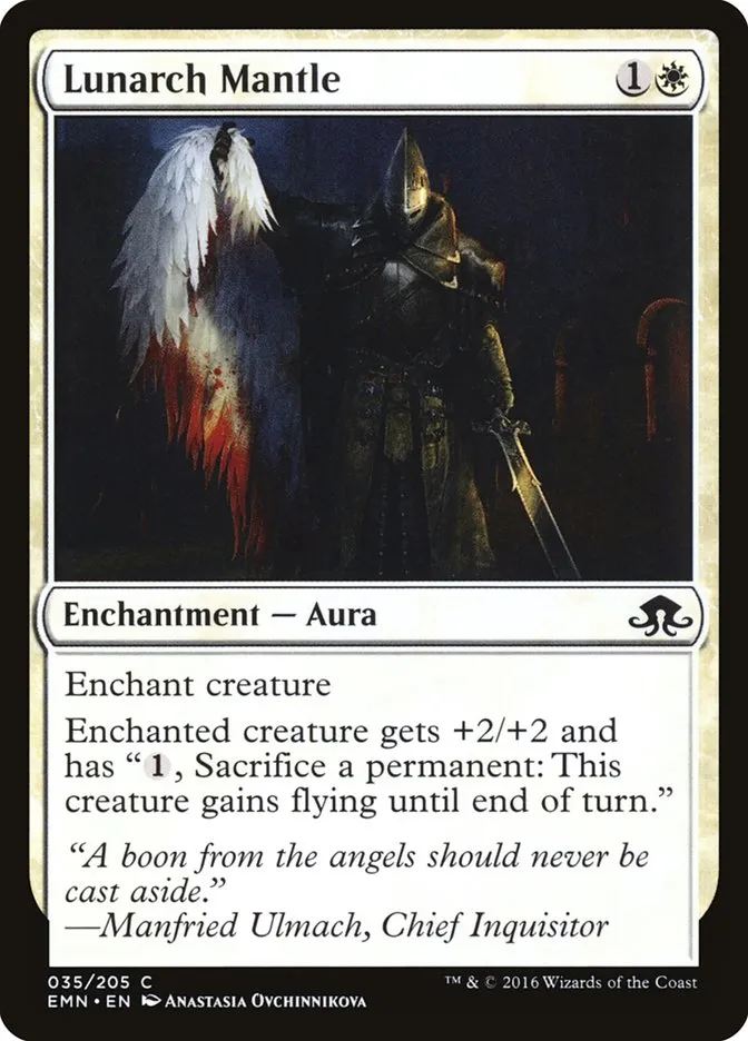 2016 Eldritch Moon Lunarch Mantle common #35 unlisted card image