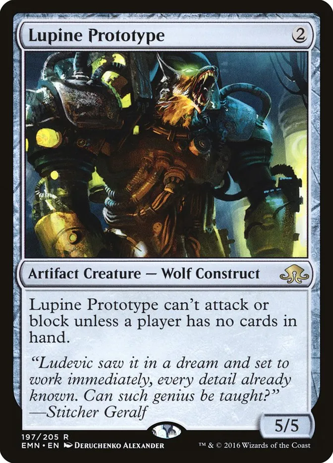 2016 Eldritch Moon Lupine Prototype rare #197 unlisted card image