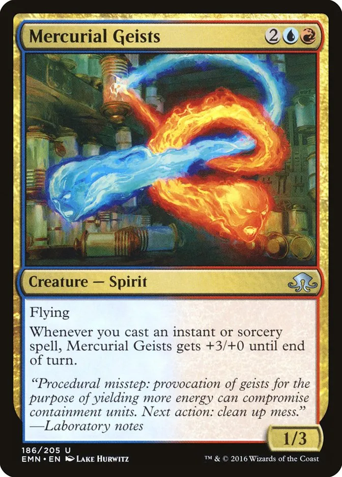 2016 Eldritch Moon Mercurial Geists uncommon #186 unlisted card image