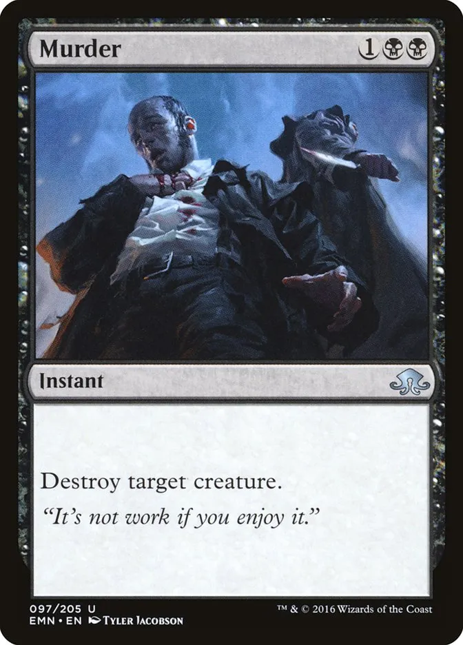 2016 Eldritch Moon Murder uncommon #97 unlisted card image