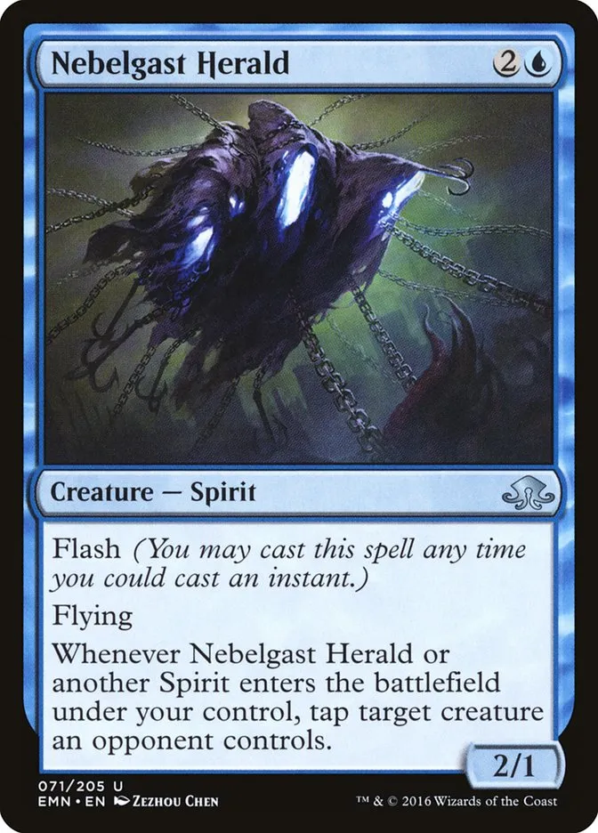 2016 Eldritch Moon Nebelgast Herald uncommon #71 unlisted card image