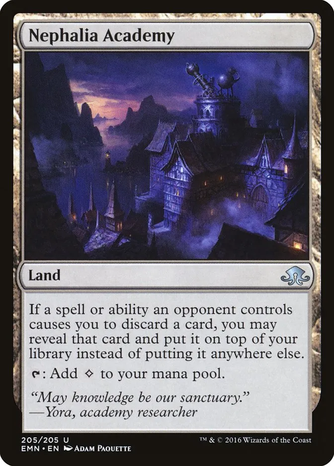 2016 Eldritch Moon Nephalia Academy uncommon #205 unlisted card image