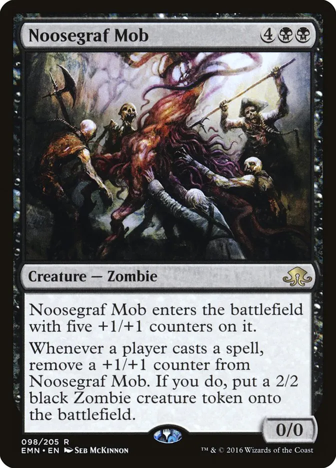 2016 Eldritch Moon Noosegraf Mob rare #98 unlisted card image