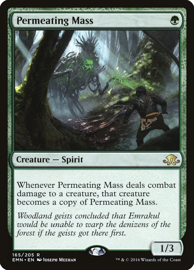2016 Eldritch Moon Permeating Mass rare #165 unlisted card image