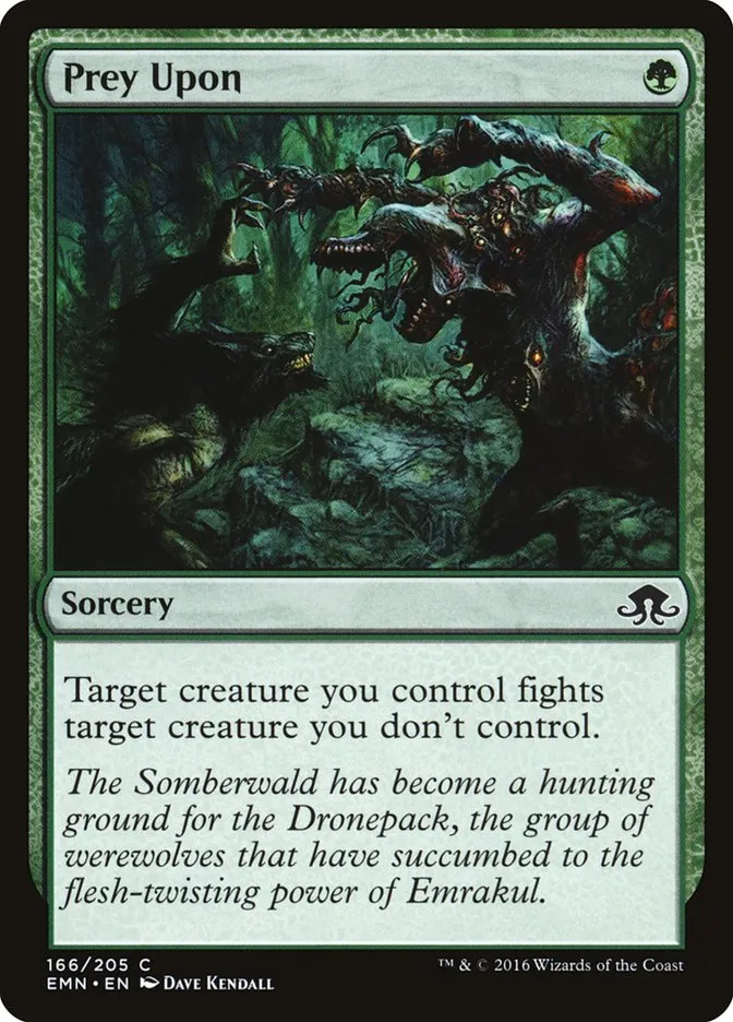 2016 Eldritch Moon Prey Upon common #166 unlisted card image