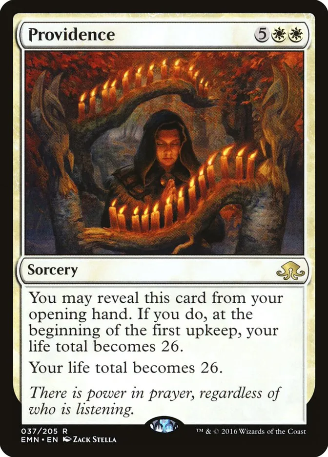 2016 Eldritch Moon Providence rare #37 unlisted card image