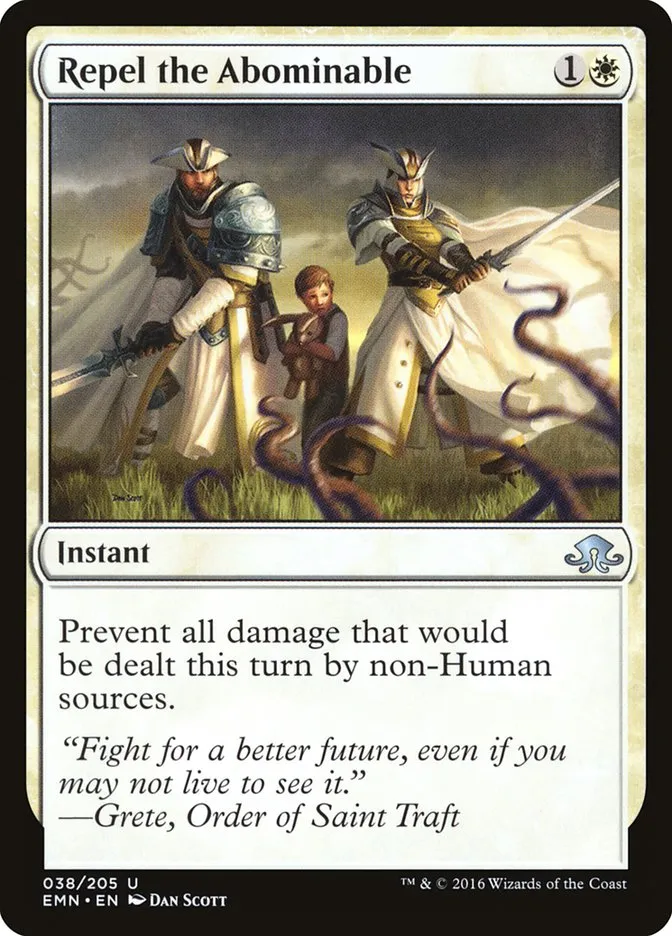 2016 Eldritch Moon Repel the Abominable uncommon #38 unlisted card image