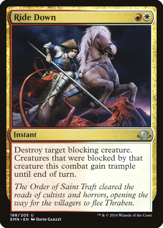2016 Eldritch Moon Ride Down uncommon #188 unlisted card image