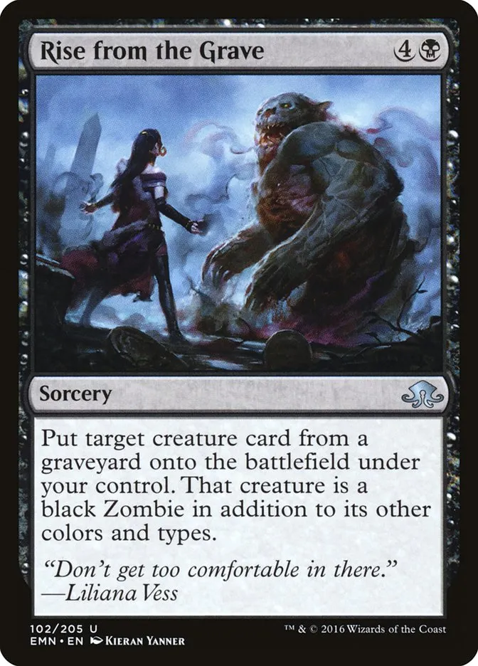 2016 Eldritch Moon Rise from the Grave uncommon #102 unlisted card image