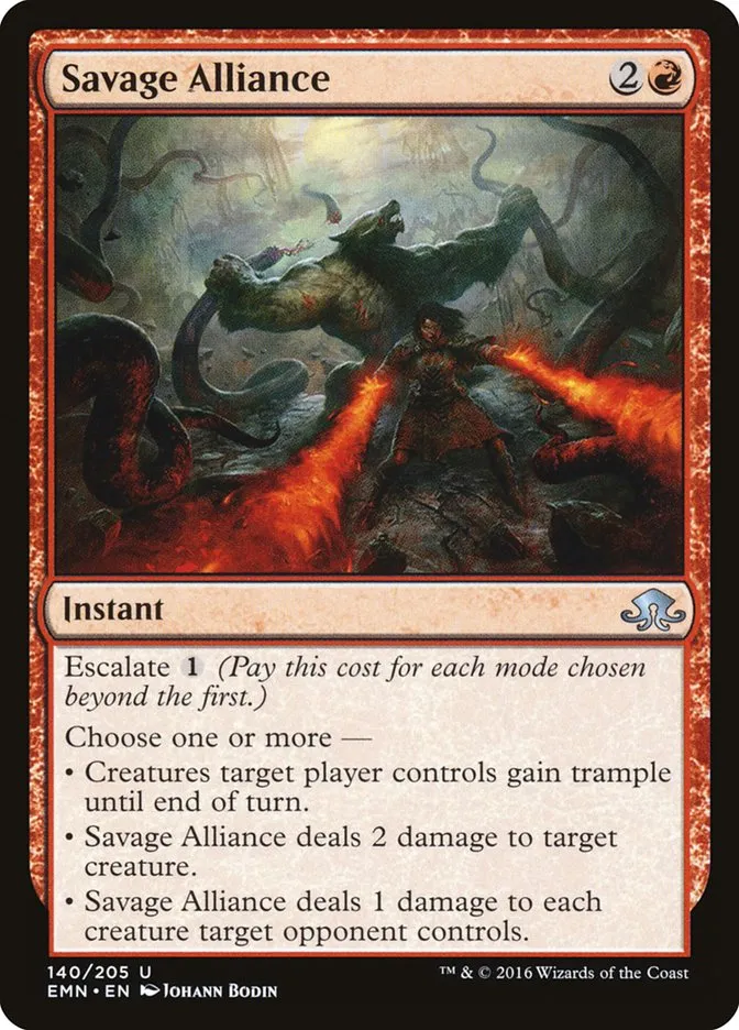 2016 Eldritch Moon Savage Alliance uncommon #140 unlisted card image