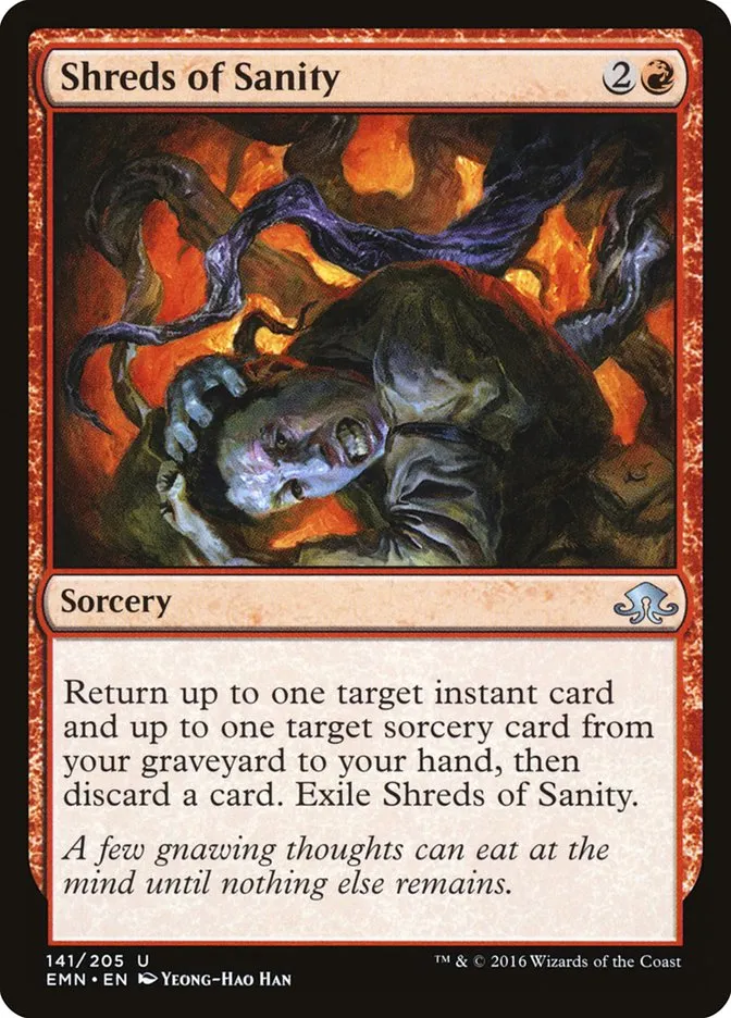 2016 Eldritch Moon Shreds of Sanity uncommon #141 unlisted card image
