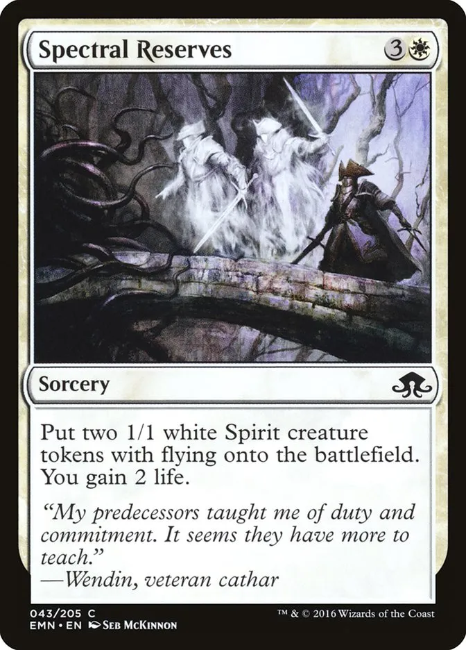 2016 Eldritch Moon Spectral Reserves common #43 unlisted card image