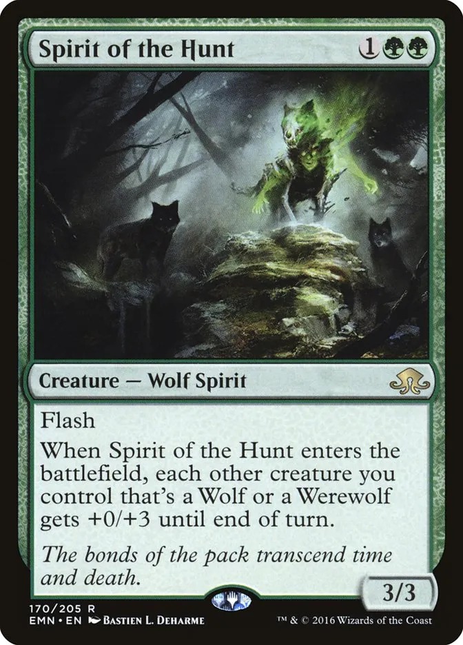 2016 Eldritch Moon Spirit of the Hunt rare #170 unlisted card image