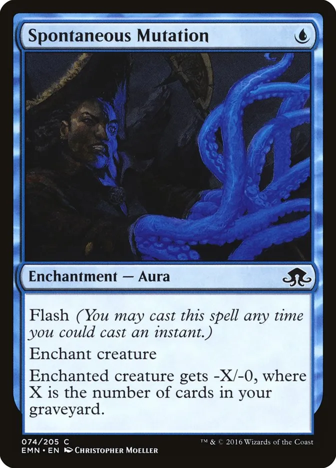 2016 Eldritch Moon Spontaneous Mutation common #74 unlisted card image