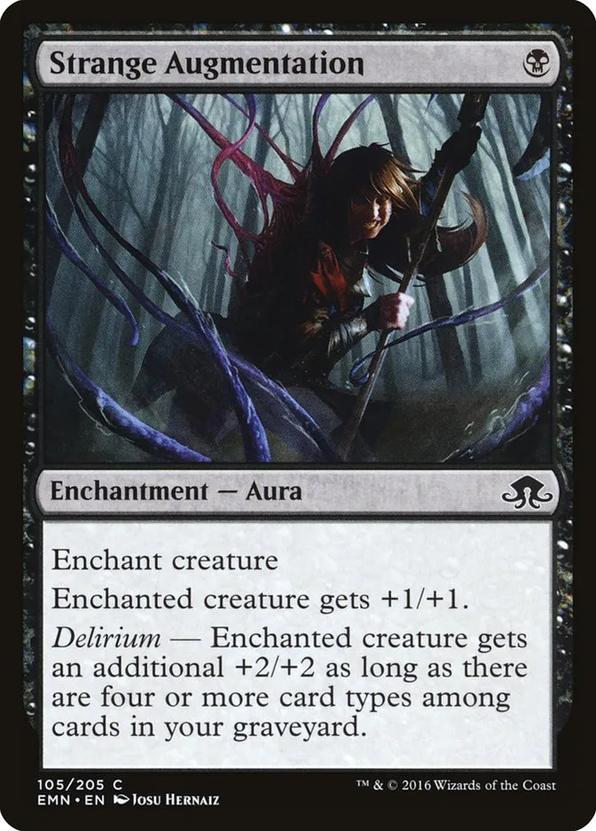2016 Eldritch Moon Strange Augmentation common #105 unlisted card image