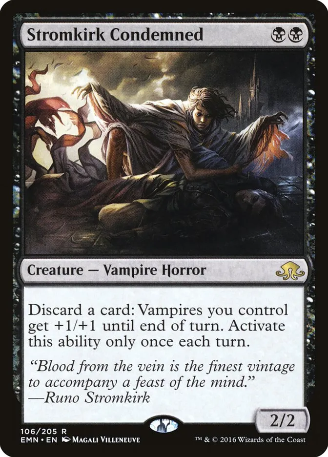 2016 Eldritch Moon Stromkirk Condemned rare #106 unlisted card image