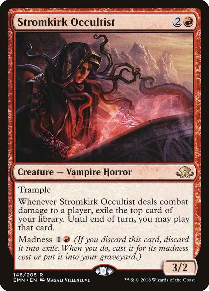 2016 Eldritch Moon Stromkirk Occultist rare #146 unlisted card image