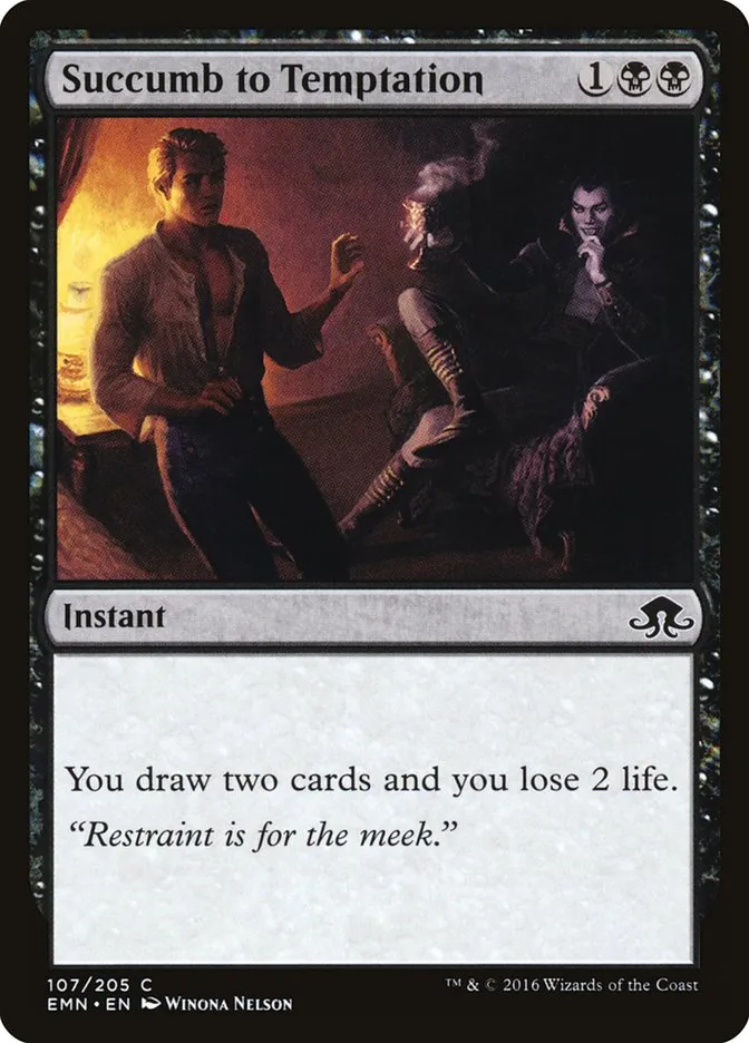 2016 Eldritch Moon Succumb to Temptation common #107 unlisted card image