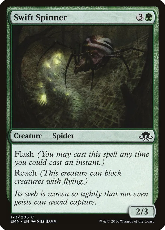 2016 Eldritch Moon Swift Spinner common #173 unlisted card image