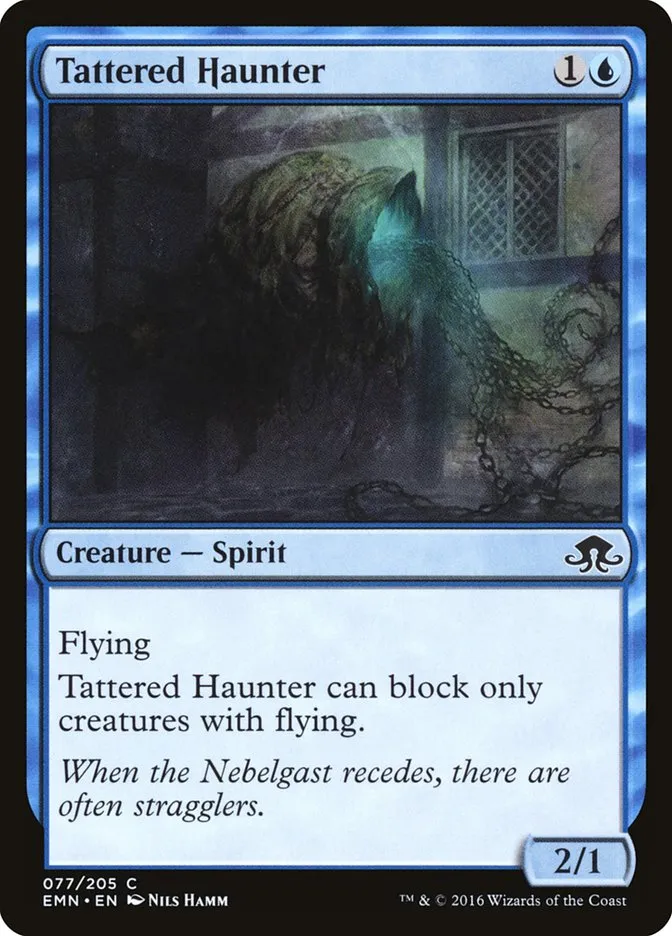 2016 Eldritch Moon Tattered Haunter common #77 unlisted card image