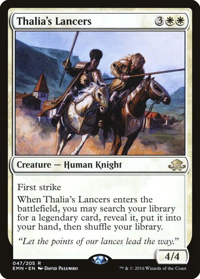 2016 Eldritch Moon Thalia's Lancers rare #47 unlisted card image