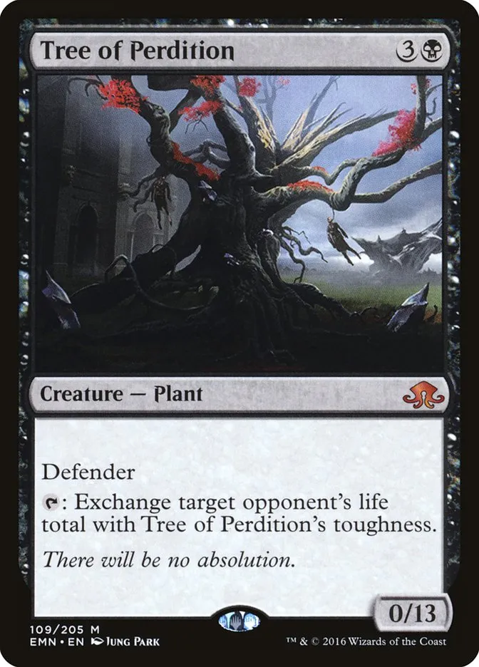 2016 Eldritch Moon Tree of Perdition mythic #109 unlisted card image